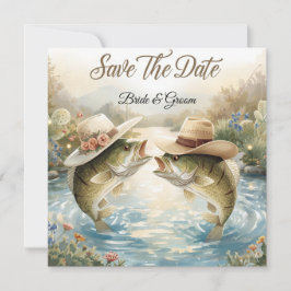 Texas-Angeln-Hochzeit Terminankündigung Save The Date
