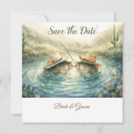 Texas-Angeln-Hochzeit Terminankündigung Save The Date