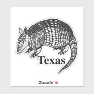 Texas Armadillo Aufkleber