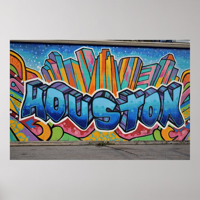 Texas - Art in der Houston Street Poster (Vorne)