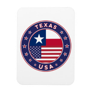 Texas Aufkleber, Handy, Totbeutel Magnet