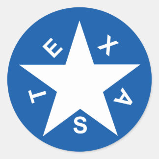Texas-Aufkleber Runder Aufkleber