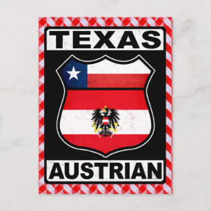 Texas Austrian American Card Postkarte