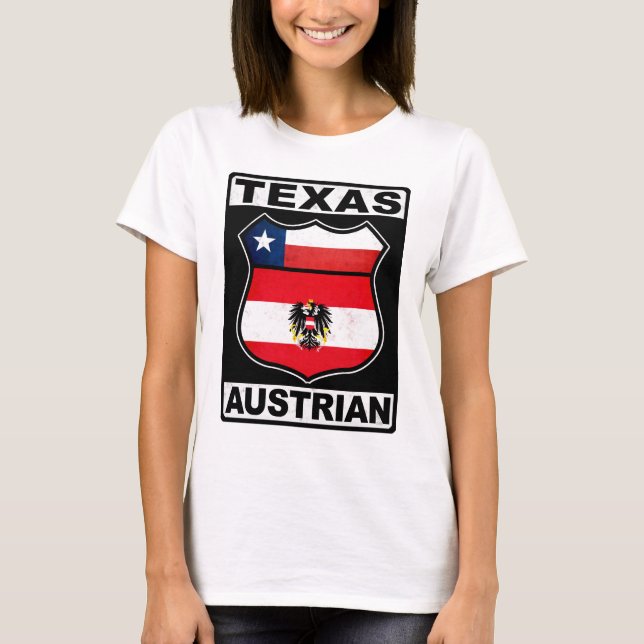 Texas Austrian American Ladys T-Shirt (Vorderseite)