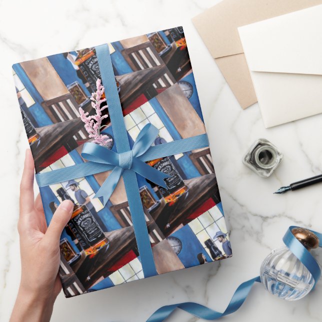 Texas-Auswahl Gemälde von Alfred Fox Geschenkpapier (Schenken)