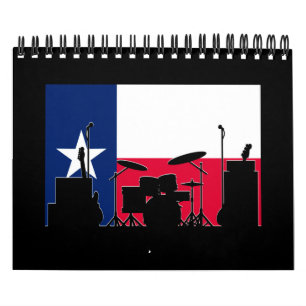 Texas-Band auf Bühne Kalender