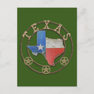 Texas Barn Art Postcard Postkarte