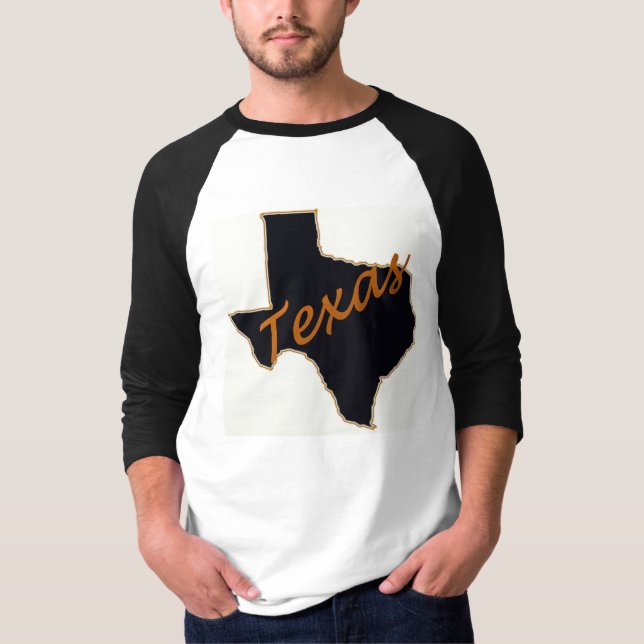 Texas-Baseball Jersey T-Shirt (Vorderseite)