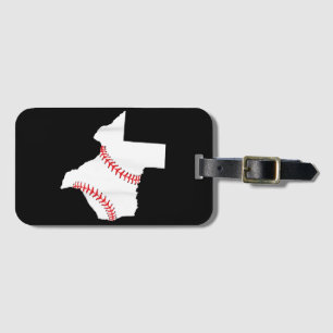 Texas Baseball Staat lustig Texas Baseball Gepäckanhänger