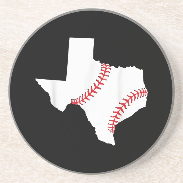 Texas Baseball Staat lustig Texas Baseball Getränkeuntersetzer (Vorne)