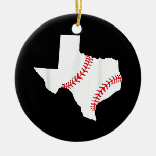 Texas Baseball Staat lustig Texas Baseball Keramik Ornament