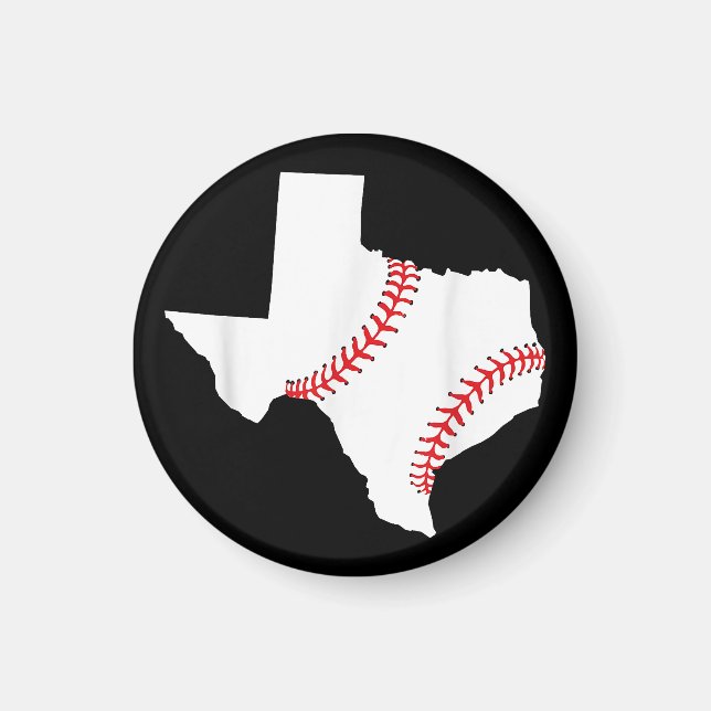 Texas Baseball Staat lustig Texas Baseball Magnet (Vorne)