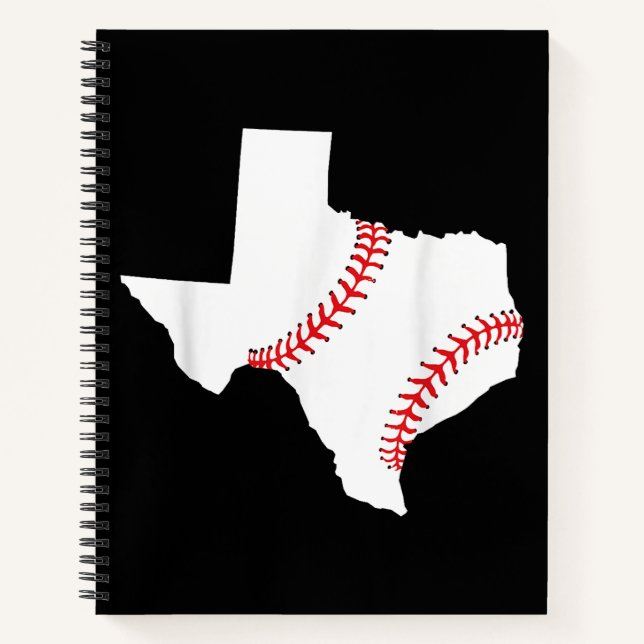 Texas Baseball Staat lustig Texas Baseball Notizbuch (Vorderseite)
