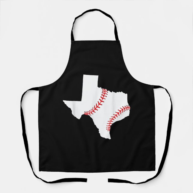Texas Baseball Staat lustig Texas Baseball Schürze (Vorderseite)