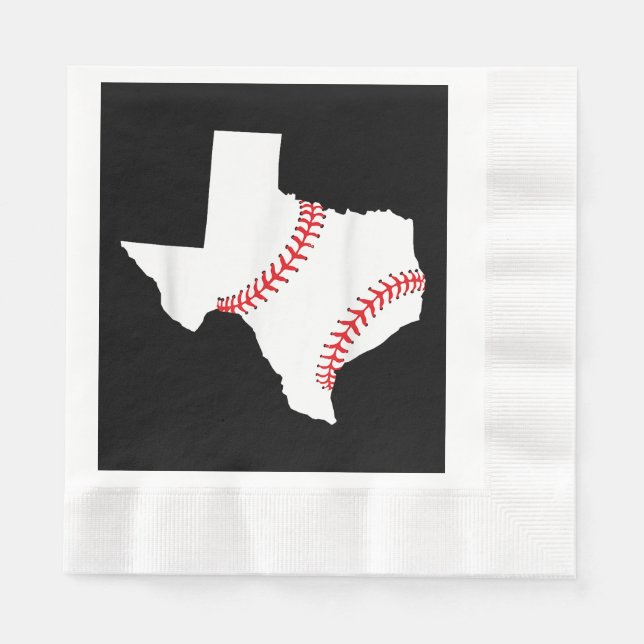 Texas Baseball Staat lustig Texas Baseball Serviette (Vorderseite)