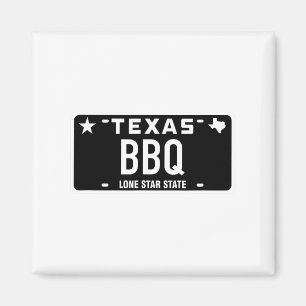 Texas BBQ Nummernschild Essen Fleisch Tx Austin Ge Magnet