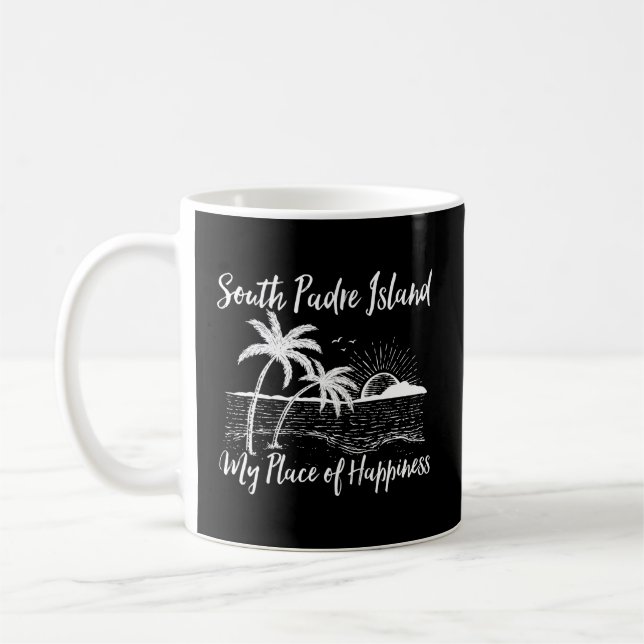 Texas Beach mein Ort auf der Insel Hapess South Pa Kaffeetasse (Links)