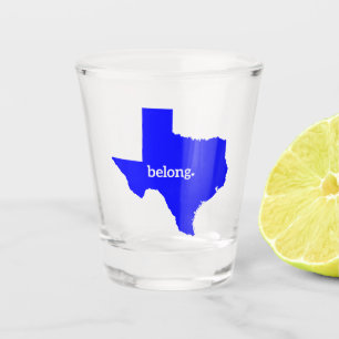 Texas Belong Staat Map Schnapsglas
