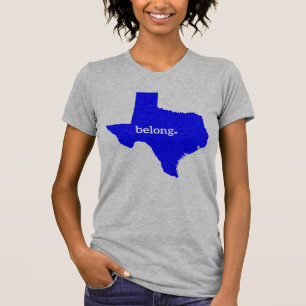 Texas Belong Staat Map T-Shirt
