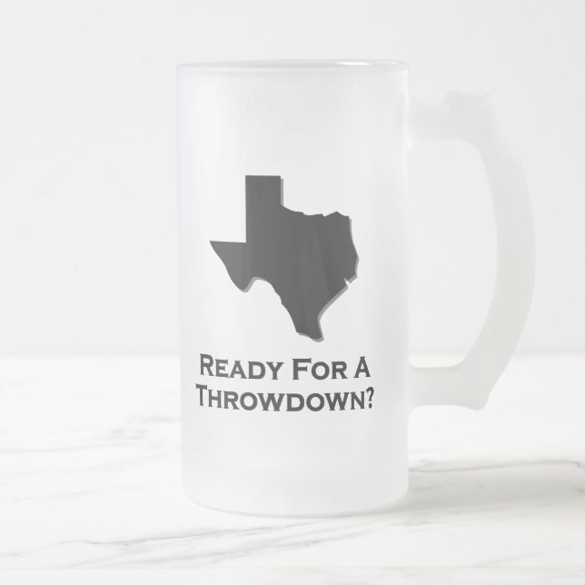 Texas bereit für einen Durchbruch Mattglas Bierglas (Rechts)