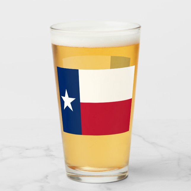 TEXAS BIER GLASS GLAS (Vorne (Gefüllt))