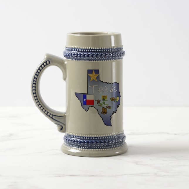 Texas-Bier Stein Bierglas (Links)