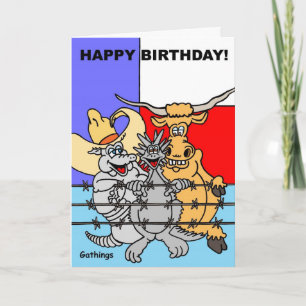 TEXAS BIRTHDAY CARD KARTE