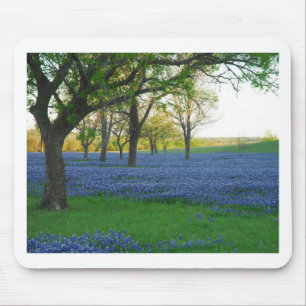 Texas-Blau-Mützen Mousepad