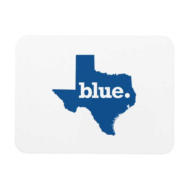 TEXAS BLAUE STAAT MAGNET (Horizontal)