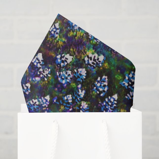 Texas Blue Bonnet Blitz Design Seidenpapier (Geschenktüte)