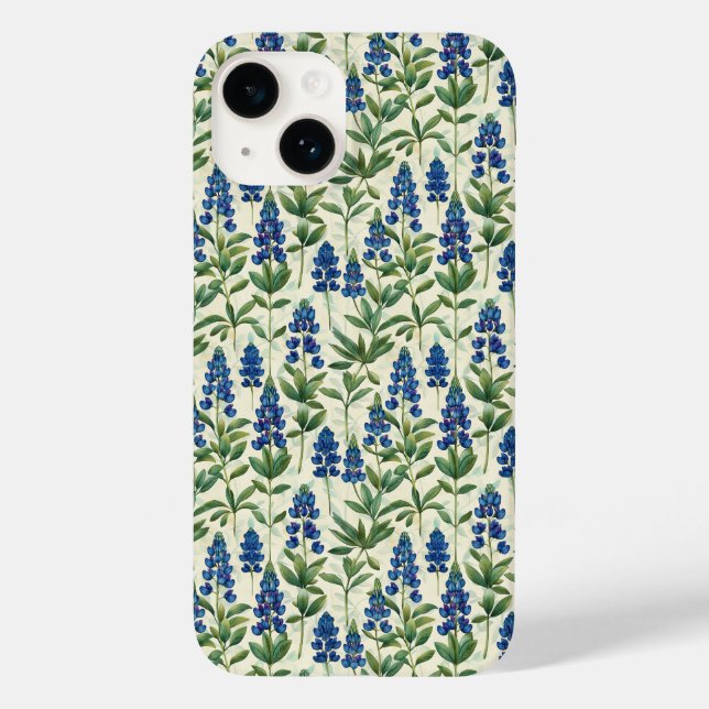Texas Blue Bonnet Flower Floral iPhone Case (Rückseite)