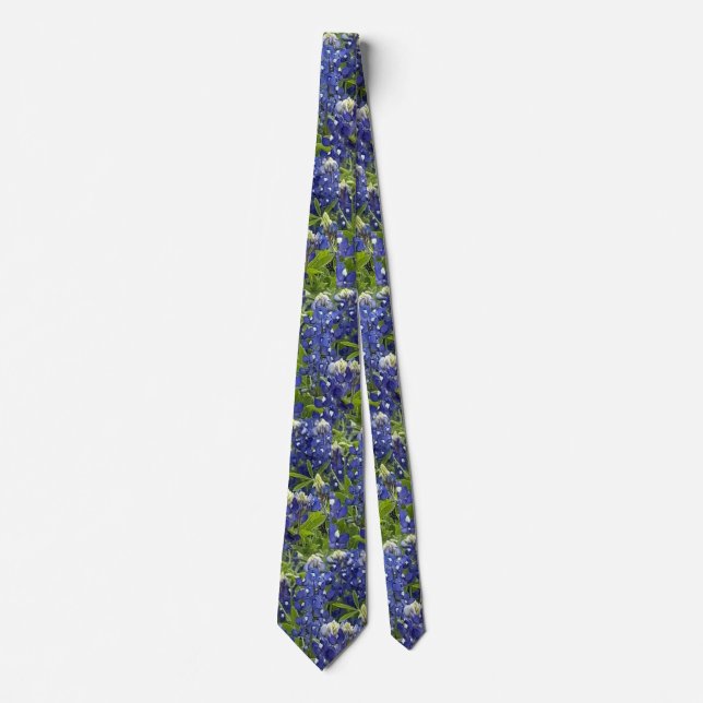 Texas Blue Bonnets Neck Tie Krawatte (Vorderseite)