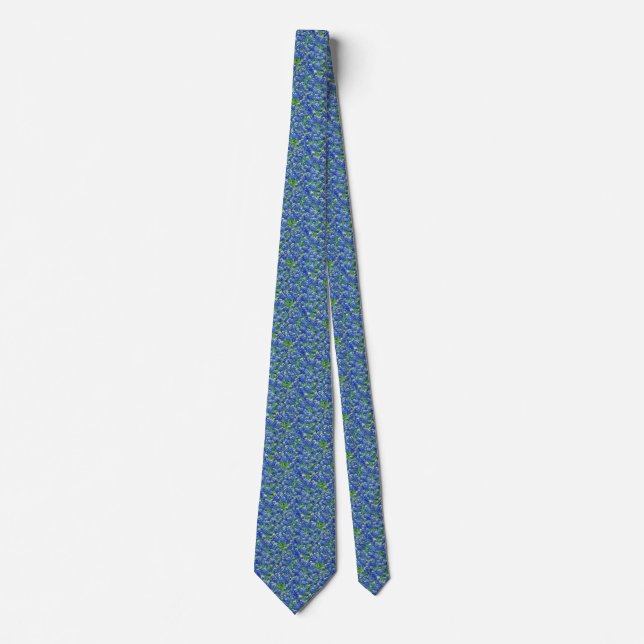 Texas Blue Bonnets Neck Tie Krawatte (Vorderseite)
