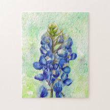 Texas Bluebonnet Blume Puzzle