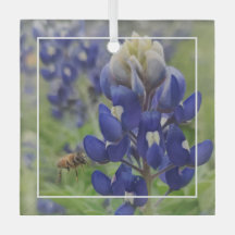 Texas Bluebonnet Glasdekoration