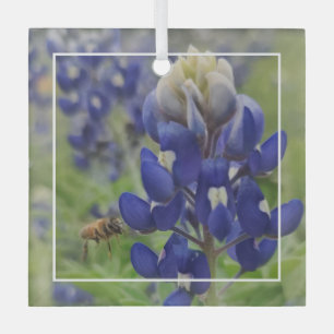 Texas Bluebonnet Glasdekoration Ornament Aus Glas