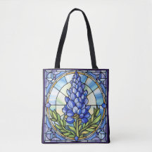 Texas Bluebonnet Hartglas
