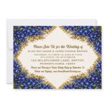 Texas-Bluebonnet-Hochzeitseinladung