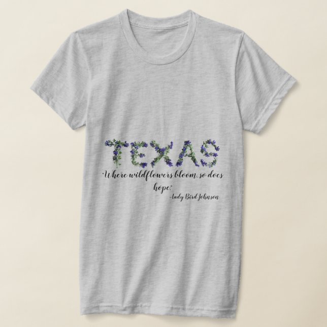 Texas Bluebonnet Hoffnungsmeldung T-Shirt (Ablage )
