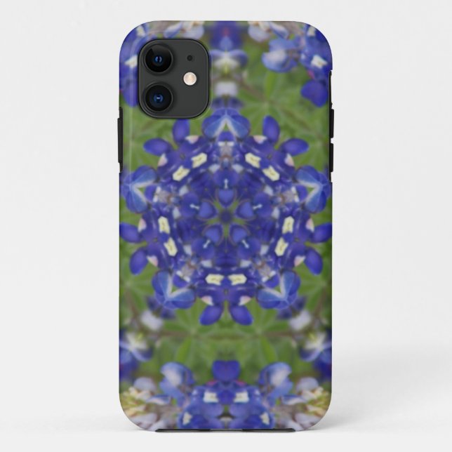 Texas Bluebonnet Kaleidoscope Case-Mate iPhone Hülle (Rückseite)