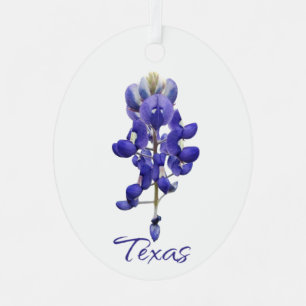 Texas Bluebonnet Metal Ornament