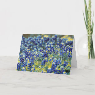 Texas Bluebonnet Mound Impressionist Art Card Karte