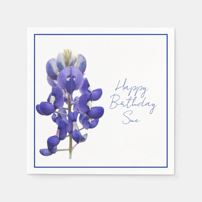 Texas Bluebonnet Napkins Serviette (Vorderseite)