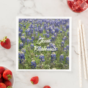 Texas Bluebonnet-Papier-Tischservietten Staatsbl Serviette