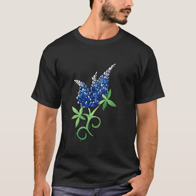 Texas Bluebonnet Stolz Texaner Arbeit T-Shirt (Vorderseite)