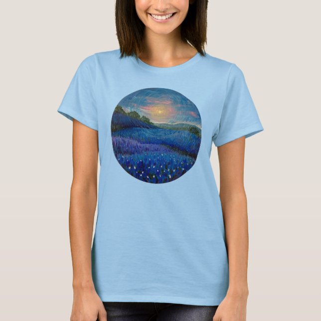 Texas bluebonnet T - Shirt drei (Vorderseite)