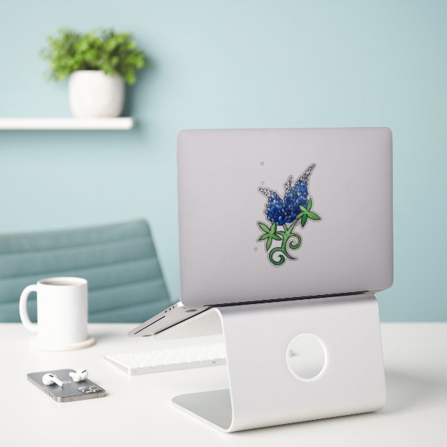 Texas Bluebonnet Texan Liebe Blume Aufkleber (Laptop auf Schreibtisch)