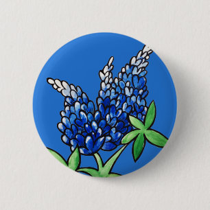 Texas Bluebonnet Texan Liebe Blume Button
