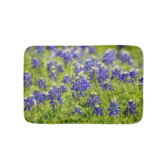 Texas Bluebonnets Blume Bath Mat Badematte (Vorderseite)