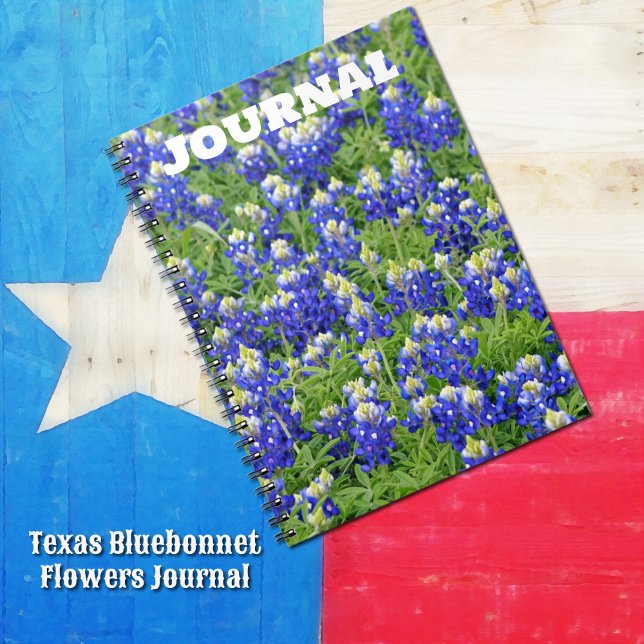 Texas Bluebonnets Blume Journal Notizblock (Texas Bluebonnet flowers journal notebook.)